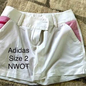 Adidas golf shorts size 2 shirts NWOT